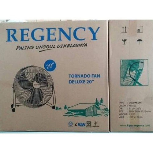 Regency tornado deluxe fan 20inch nickel ORIGINAL