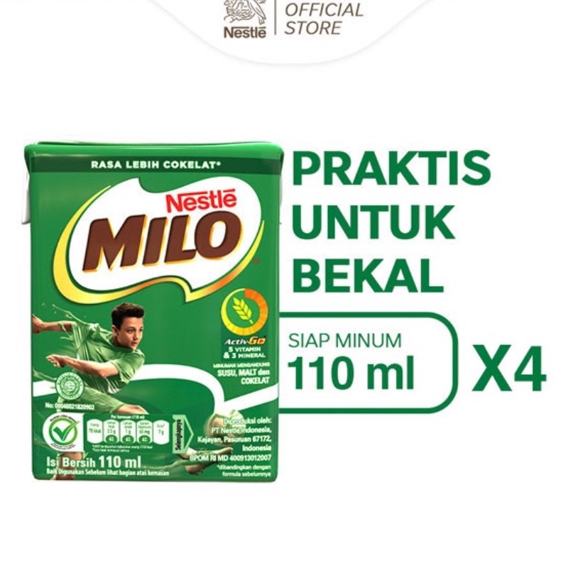 

Terlaku. Milo Activ-Go Minuman Mengandung Susu dan Cokelat UHT Multipack 110ml x4 Jual