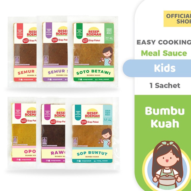

STOCK MASIH BANYAK Resep Roemah Bumbu Kuah / Bumbu Instan Anak / Kids Instant Seasoning Homemade / Bumbu Masak / No MSG