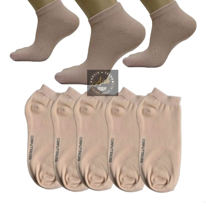 Ready Stock.. 6 PASANG KAOS KAKI PENDEK WANITA WARNA KULIT/KAUS KAKI SEMATA KAKI BAHAN NILON.
