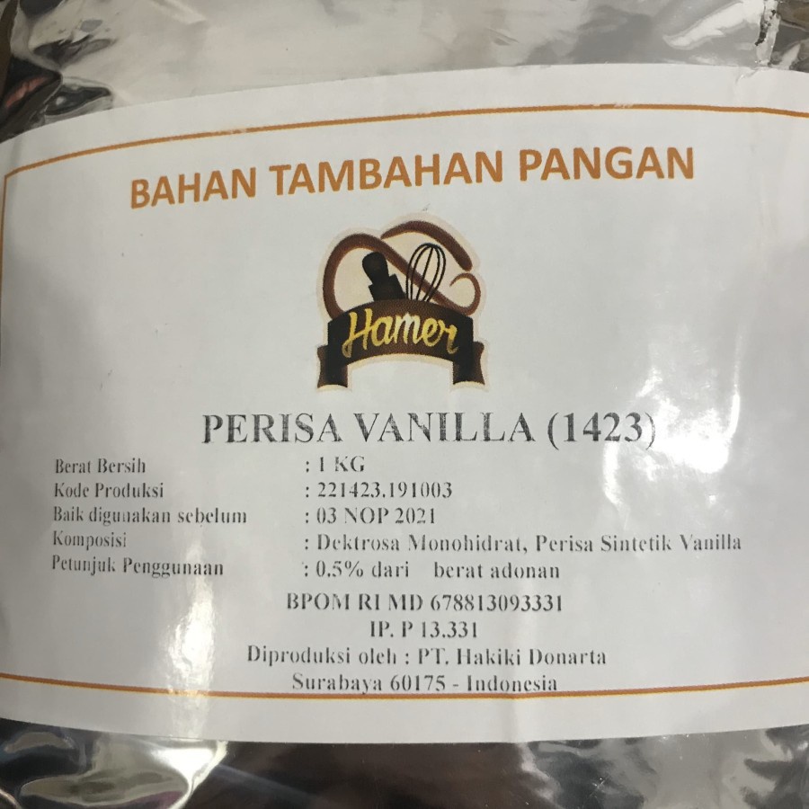 

Vanili Bubuk - Perisa Perisa Perisa Vanilla Wangi Susu - Butterlk Powder 1Kg