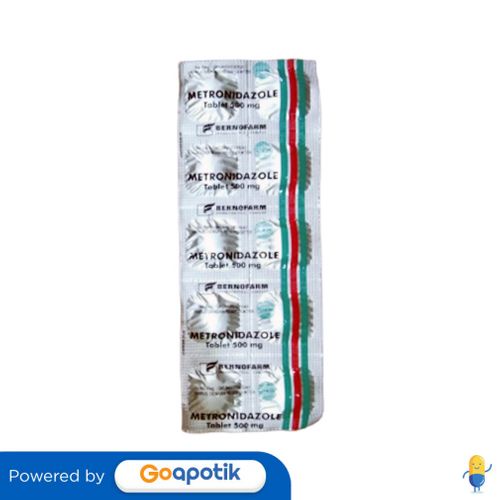 METRONIDAZOLE BERNOFARM 500 MG STRIP 10 TABLET
