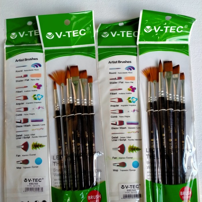 

Kuas V - Tec Satu Set Isi 6Pcs