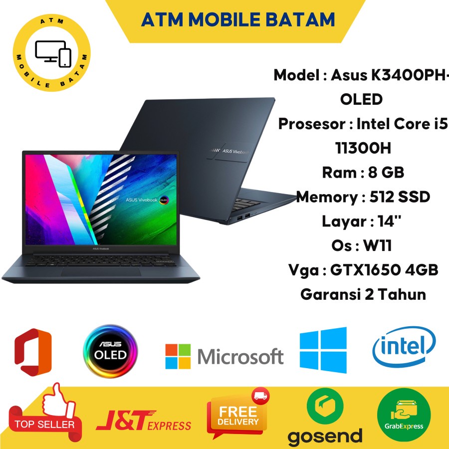 Laptop asus vivobook pro k3400ph i5