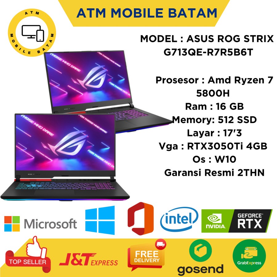 Laptop asus rog strix ryzen 7 5800H