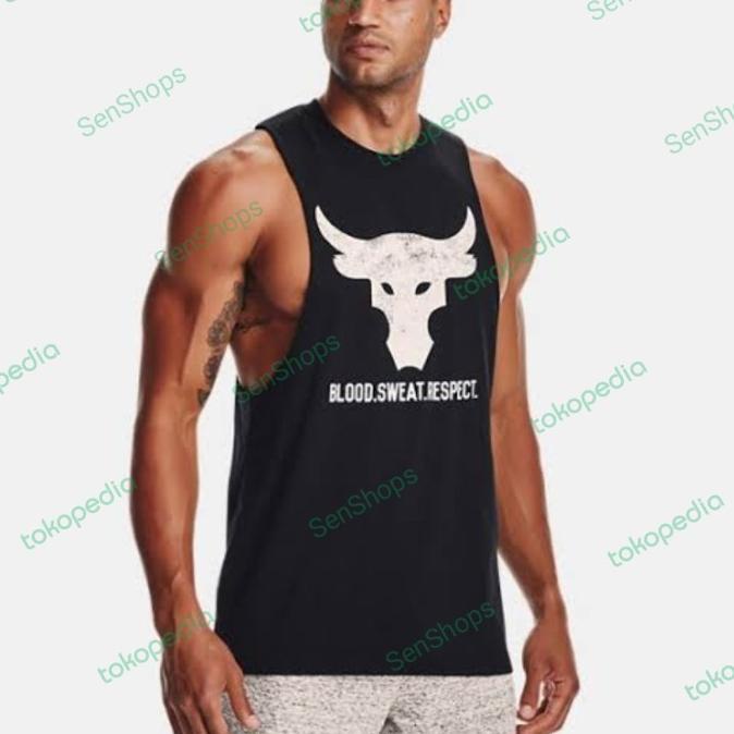 SINGLET TANK TOP UNDER ARM0UR UA PROJECT ROCK BRAHMA BULL