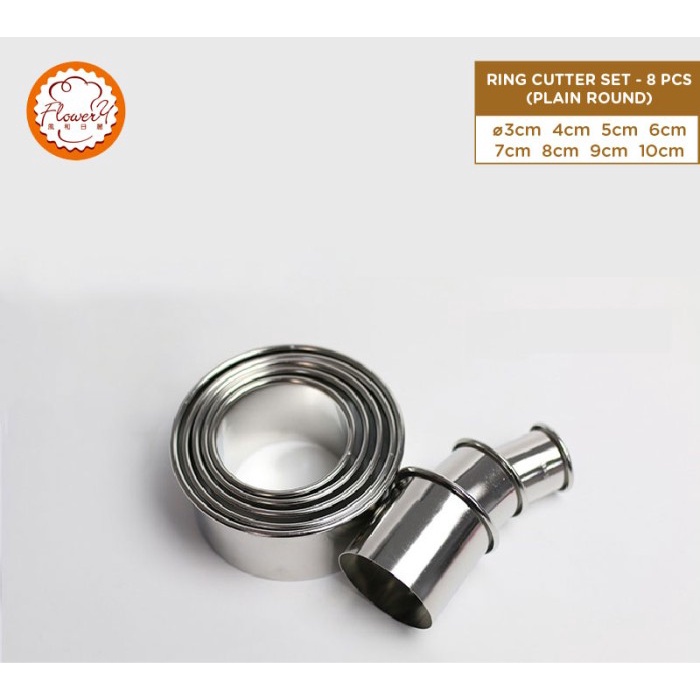 

✅Termurah 8Pcs Ring Cookies Dough Cutter Set Limited