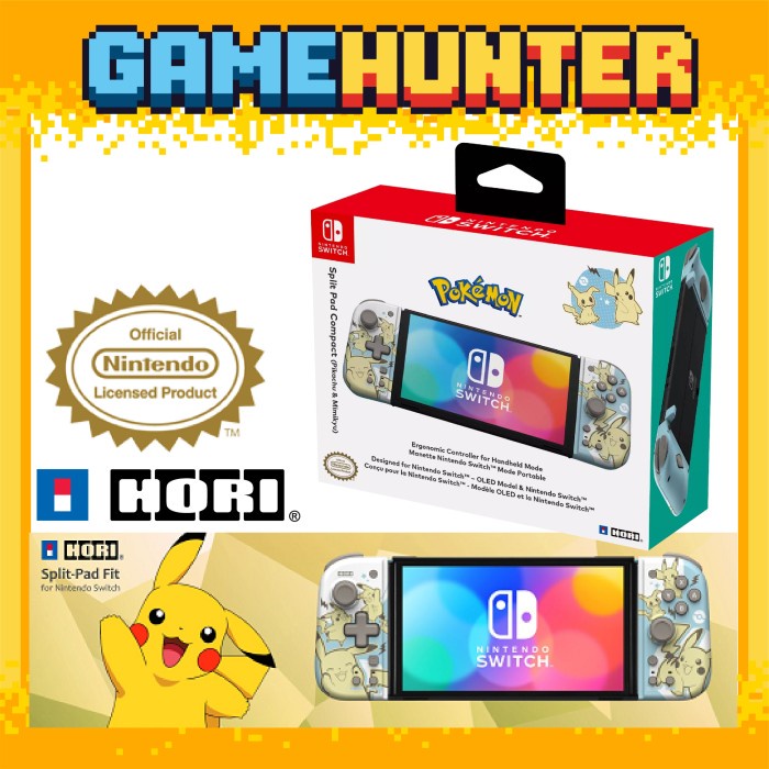 ✨Ori Nintendo Switch V2/Oled Hori Split Pad Compact Pikachu Mimikyu Limited