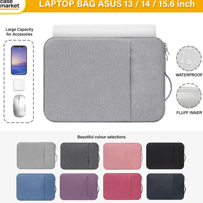 Tas Laptop Asus 13 14 15.6 Vivobook Zenbook Sleeve Bag Sarung Handle