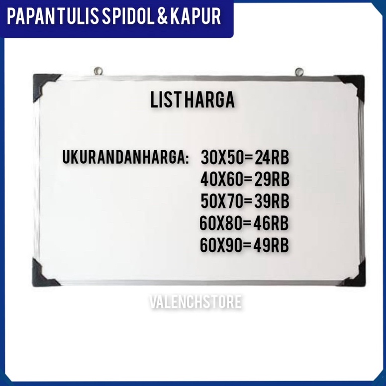 

2.2 HARGA GROSIR Papan Tulis 60X90cm Spidol dan Kapur Whiteboard / Blackboard Ukuran 60X90