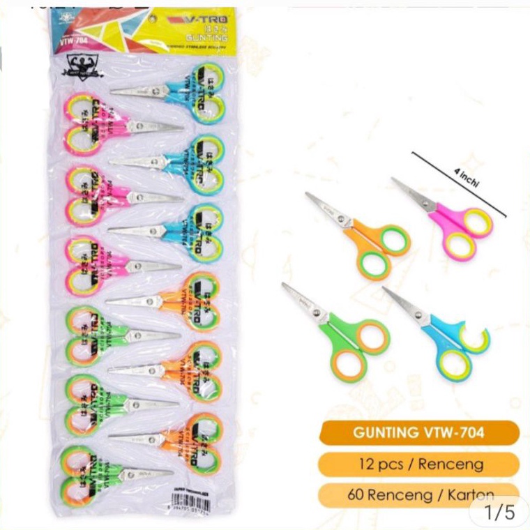 

Terbaik Harga 1 lusin 12 Renteng Gunting Warna