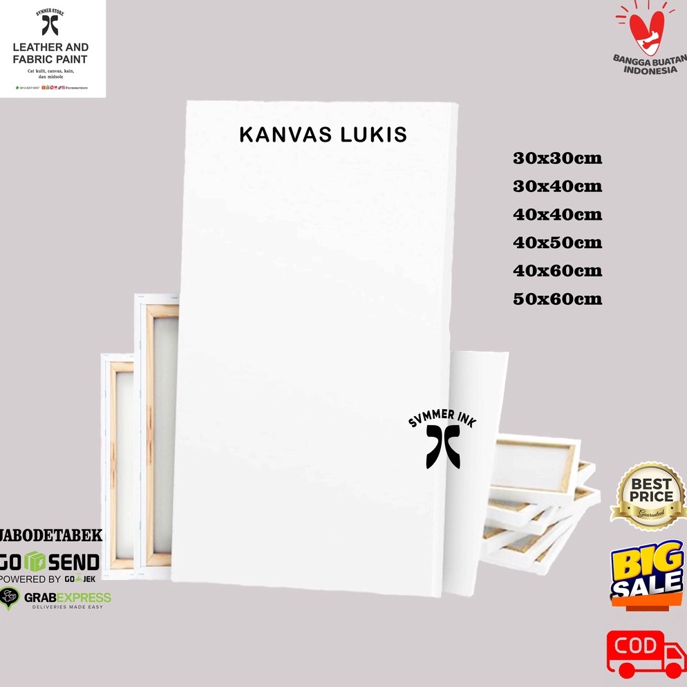 

Seller Kanvas Lukis Canvas Board Ukuran 30x30 cm 30x40 cm 40x40 cm 40x50 cm 40x60 cm 50x60 cm termurah jakarta ➟Harga Termurah