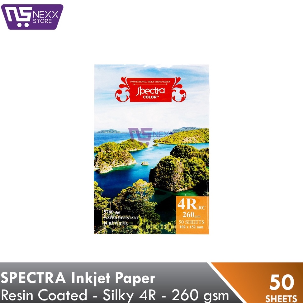 

Terbaru dan terlaris SPECTRA RC Inkjet Paper Silky 4R 260 gsm