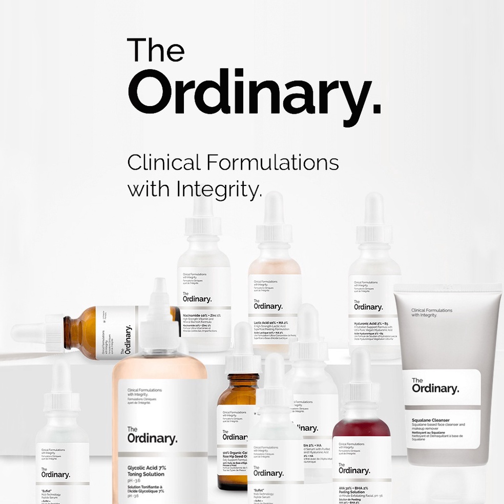 ↕ [COD] THE ORDINARY - Niacinamide/Alpha Arbutin/Salicylic Acid/Hyaluronic Acid/AHA30%+BHA2%/Buffet 