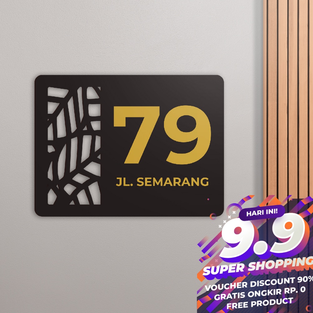 

12.12 Product HOT NOMOR RUMAH ACRYLIC PREMIUM - UKURAN 20 X 15 CM (POLA CUTTING DAUN) TAHAN SEGALA CUACA