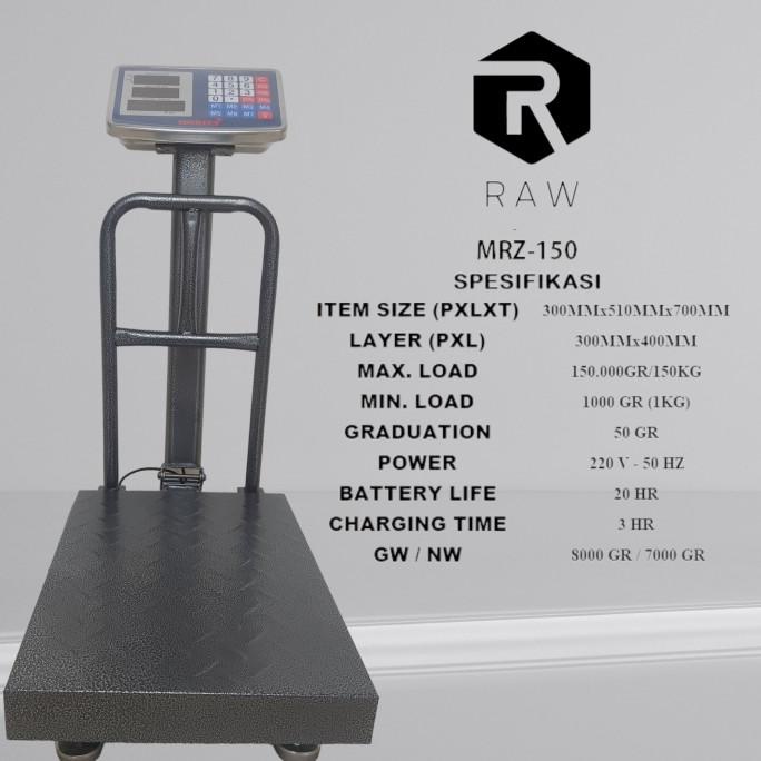 Timbangan Digital duduk 150kg (Morizt)