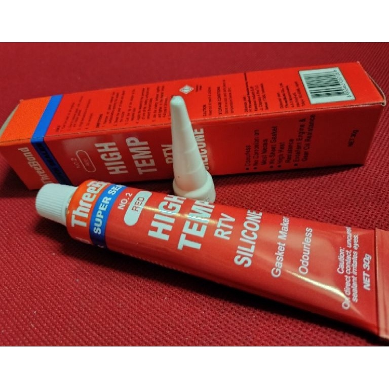

11.11 MALL Lem Threebond HIGH Temp RTV Silicone Red Merah 30gr