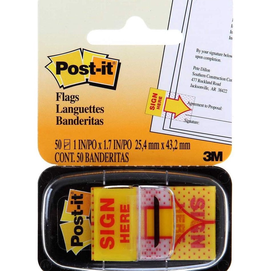 

6.6 BRANDS FESTIVAL POST IT SIGN HERE 3M / POST IT PANAH