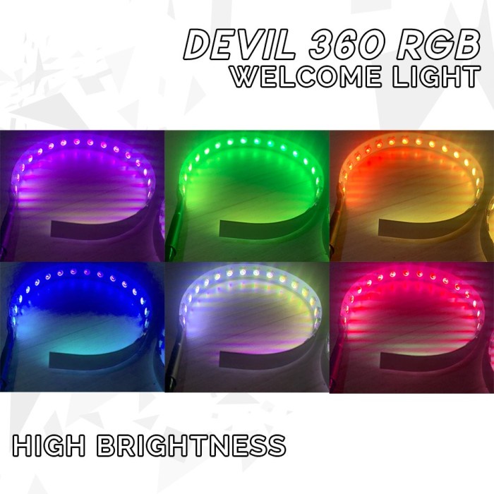 Devil Led RGB 360 Modul Controller APP BLUETOOTH 2 Pcs Led 1 Pcs Modul