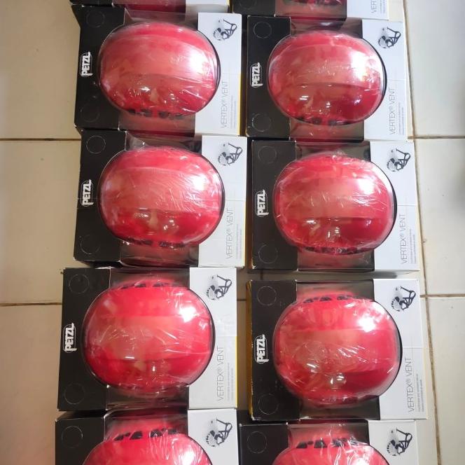 Helm Petzl Vertex Vent Red / Helm Safety Climbing Original Petzl