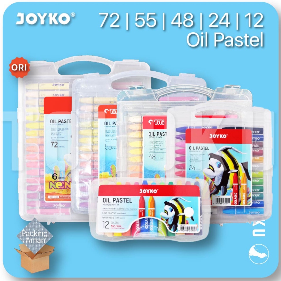 

Instan Joyko Oil Pastel Crayon Lengkap (72-55-24-12)