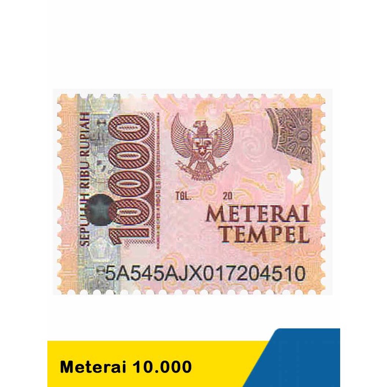 

STAR BRANDS Materai Tempel 10000 / Meterai 10.000 / 10rb / 10ribu/ 10k