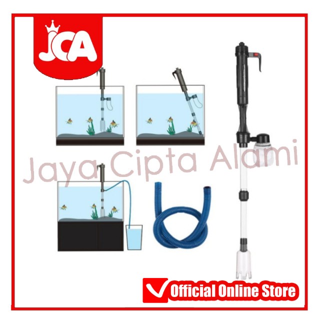 Aquarium Electric Siphon Gravel Cleaner alat pembersih kuras elektrik