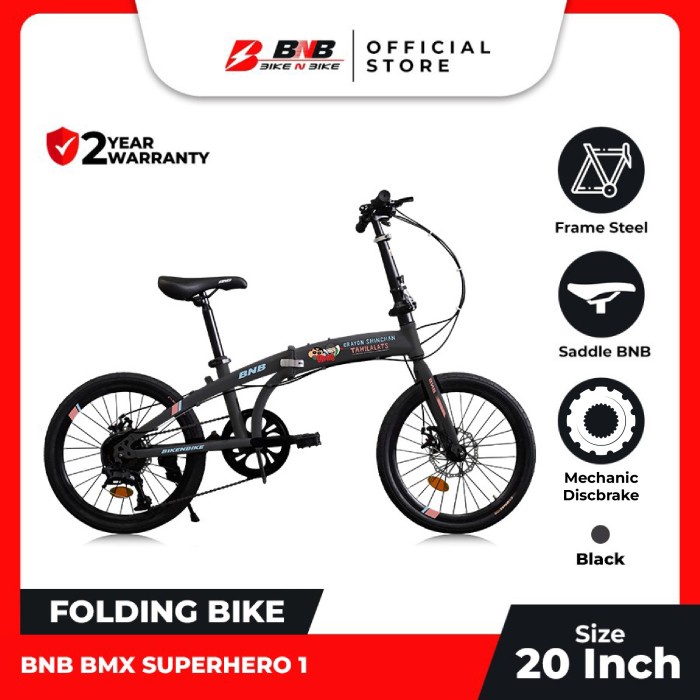 Folding Bike Bnb Superhero Edition 1 - Shinchan X Tahilalats $12