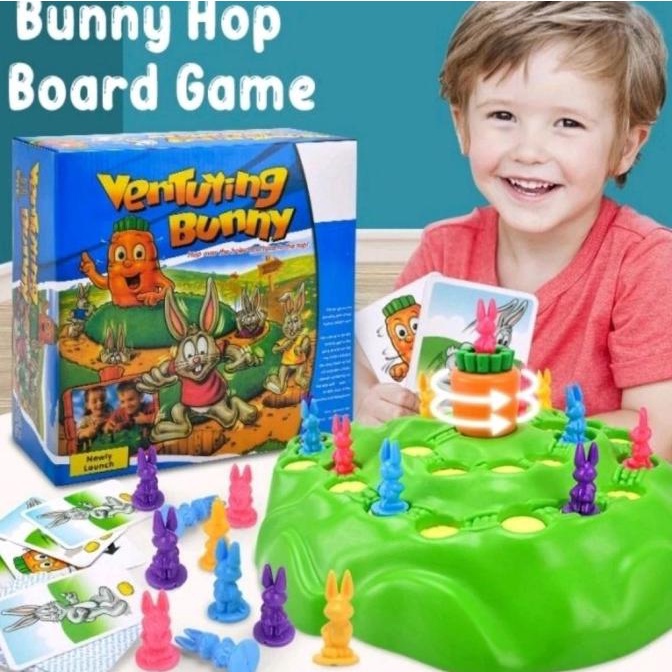 bunny hop funny family board game for kids Educational