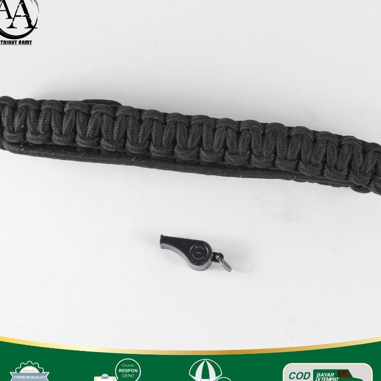 Terbaik PELUIT dan TALIKUR TEBAL Putih Security Satpam Perlengkapan Security Satpam Atribut Seacurit