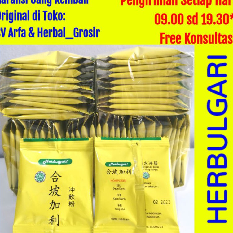 

←➲❊✩ HERBULGARI | TEH HERBULGARI 10 Sachet Promo Garansi Uang Kembali