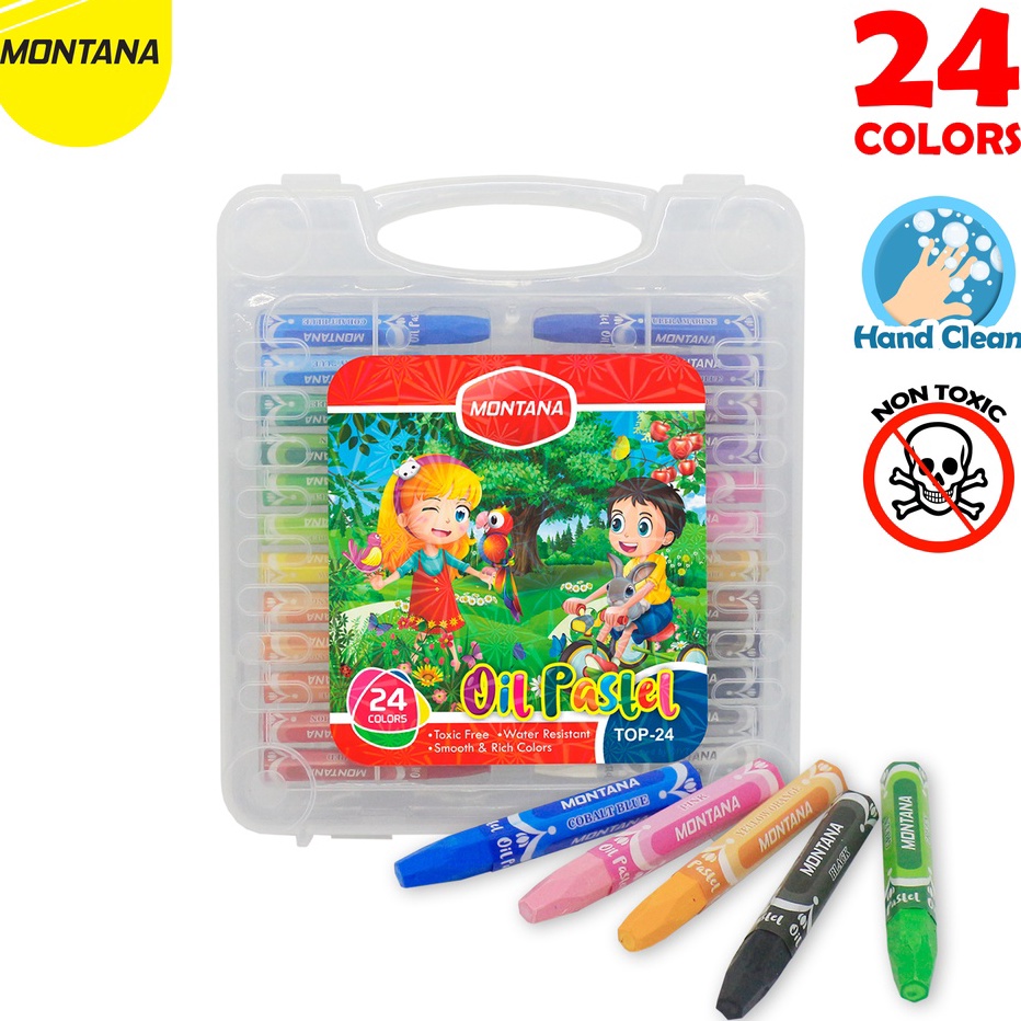 

Harga Murah MONTANA Oil Pastel / Krayon Minyak Montana TOP-24B / 24 Warna / Colors Ready