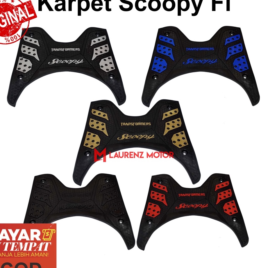 New Karpet Honda Scoopy 2015 2016 2017 2018 Bordes Pijakan Kaki Alas Kaki Variasi Motor.