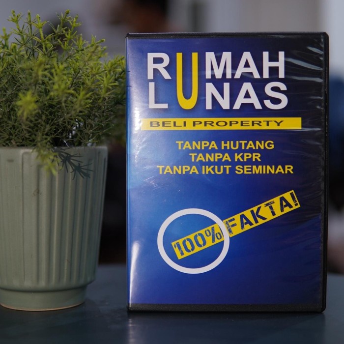 DISKON SPESIAL DVD RUMAH LUNAS TANPA HUTANG DAN KPR BY ARLI KURNIA ORIGINAL TERBARU