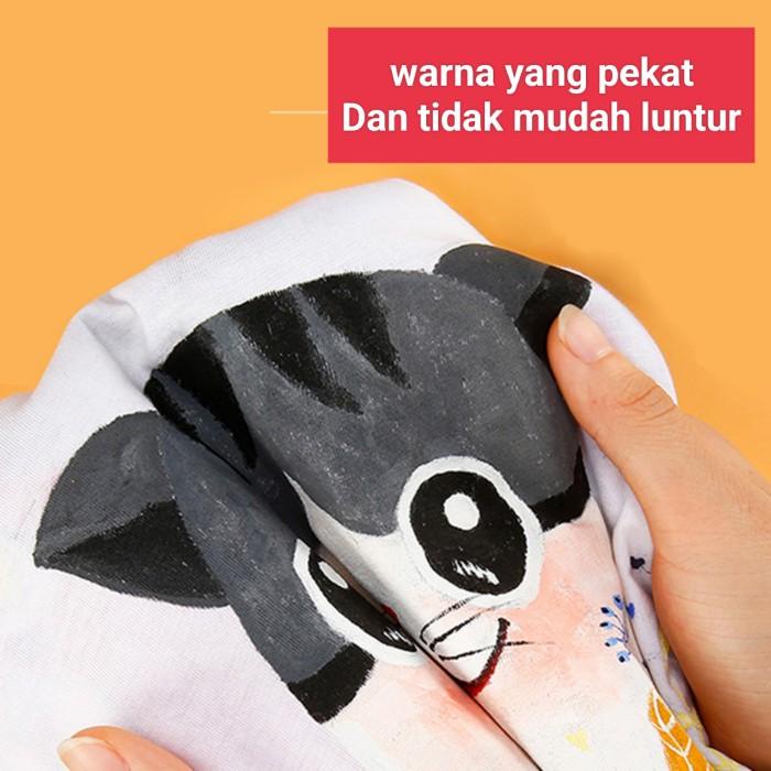 

Textile Color Pigmen Cat Baju Cat Kain Warna Aktifitas Melukis Art Set