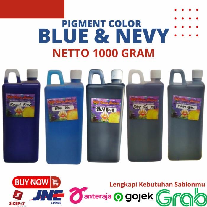 

Biang Warna Sablon Kain/Baju Pigmen Blue 1Kg