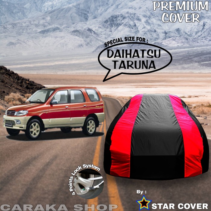 ✅Ready Body Cover Daihatsu Taruna Sarung Merah Penutup Bodi Daihatsu Taruna Terbaru