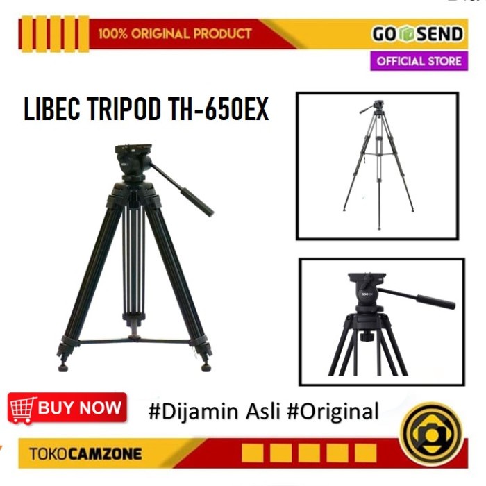 LIBEC TH-650EX 650EX PROFESSIONAL VIDEO TRIPOD