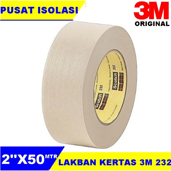 

3M Scotch High Performance Masking Tape 232 Natural-48mm x 55m/murah