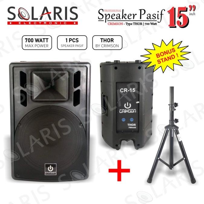 SPEAKER PASIF 15 Inch Model HUPER 450 Watt Crimson TSPA 15-D P