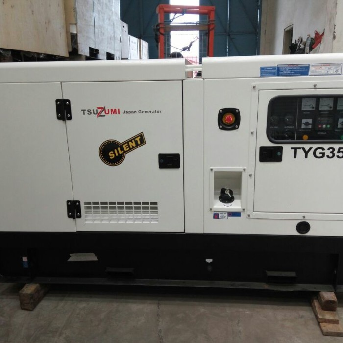 Silent genset Yanmar 30 kva made in Japan Tsuzumi Stamford Downpayment