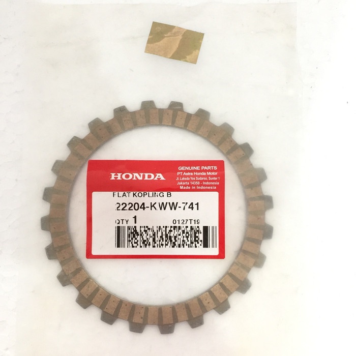Kampas Kopling Disk B Clutch Friction REVO 110 ORI AHM 22204KWW741 ORIGINAL