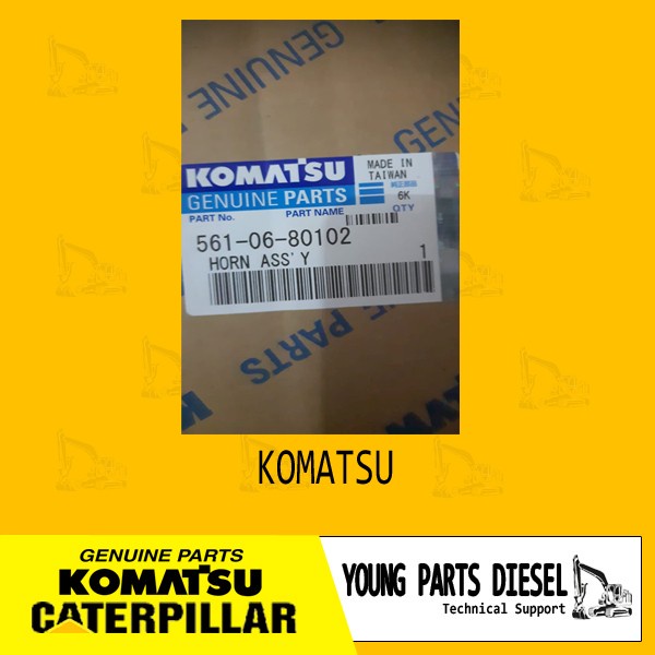 ✨Original 561-06-80101 / 80102 Horn Assy Genuine Part Komatsu Berkualitas