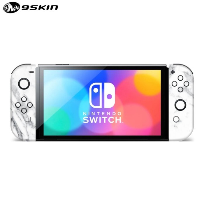 ✅Original Garskin Nintendo Switch Oled 3M White Marble Lcd Panel Terbaru