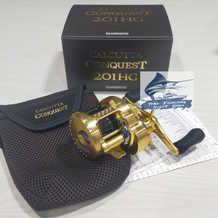 ✨Ori Reel Bc Shimano Calcutta Conquest 201Hg Handle Kiri 2022 Diskon