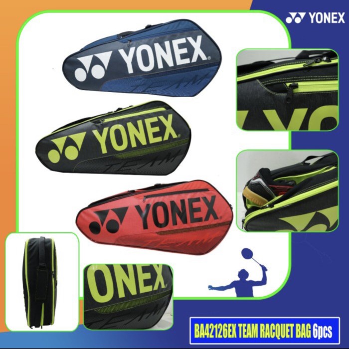 ✨Ori Tas Badminton Yonex Ba 42126Ex - Bag 42126 Ex Bt6 Original Berkualitas