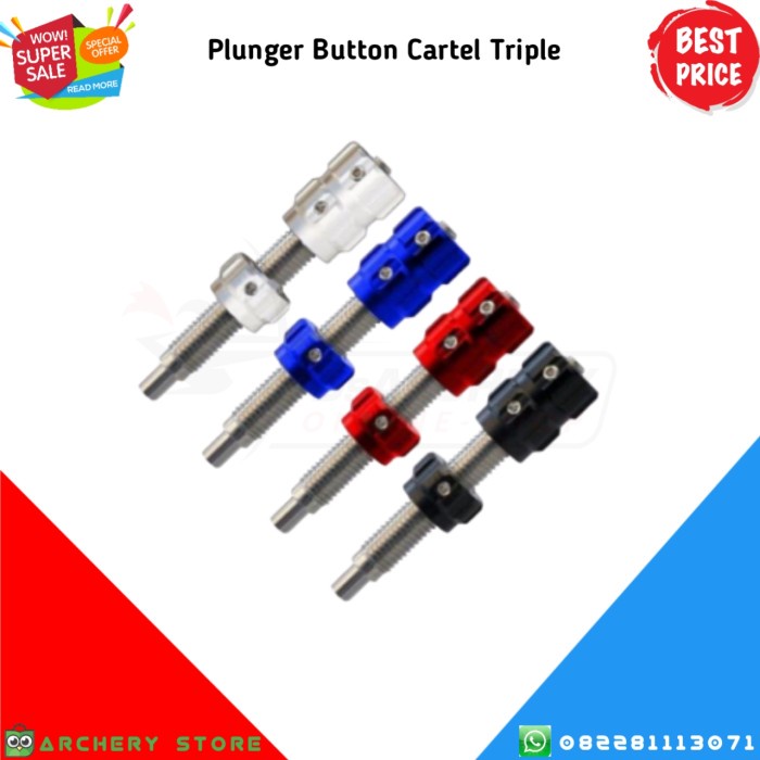 [New] Plunger Button Cartel Triple Bisa Sameday