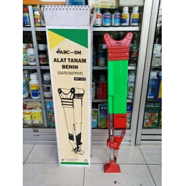 ALAT TANAM JAGUNG 10 LUBANG CROWN/PEMUPUK DORONG- ALAT TANAM BENIH