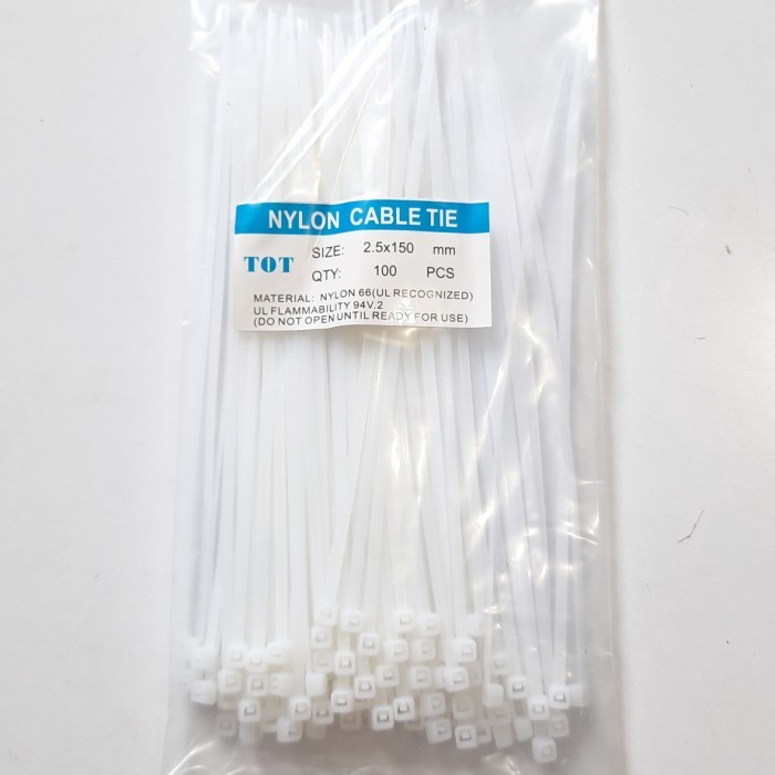 

Kabel Ties Size 2.5 x 15cm / Kabel tis / Cable ties Putih (B284)