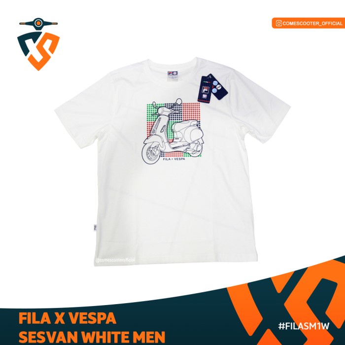 [New] Fila X Vespa Sesvan White Men Terbaru